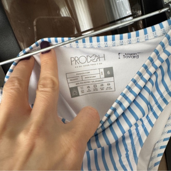 PRODOH Tournament Time Bikini set Strawberry Moon Crab print toddler girl swim - Picture 5 of 7